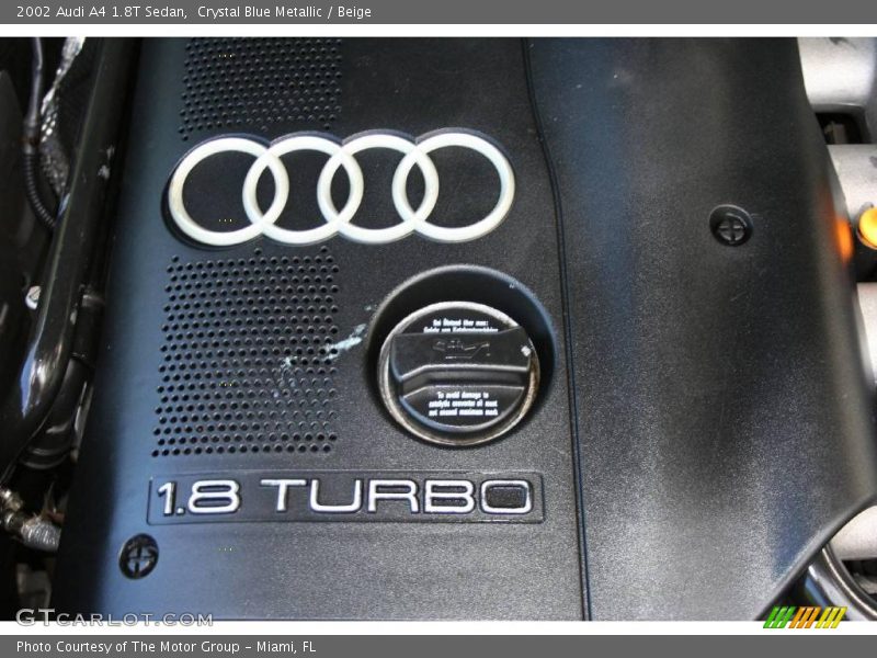 Crystal Blue Metallic / Beige 2002 Audi A4 1.8T Sedan