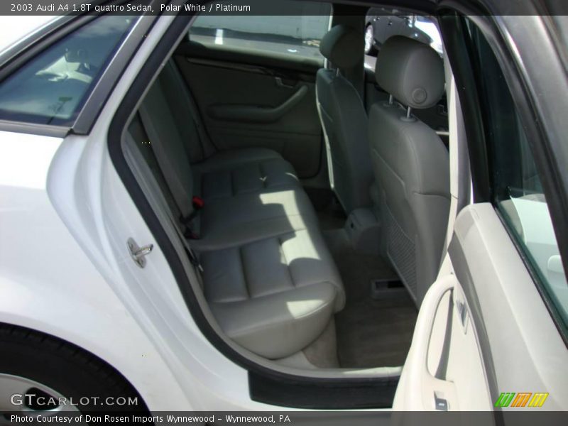 Polar White / Platinum 2003 Audi A4 1.8T quattro Sedan