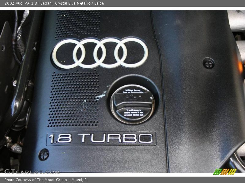 Crystal Blue Metallic / Beige 2002 Audi A4 1.8T Sedan