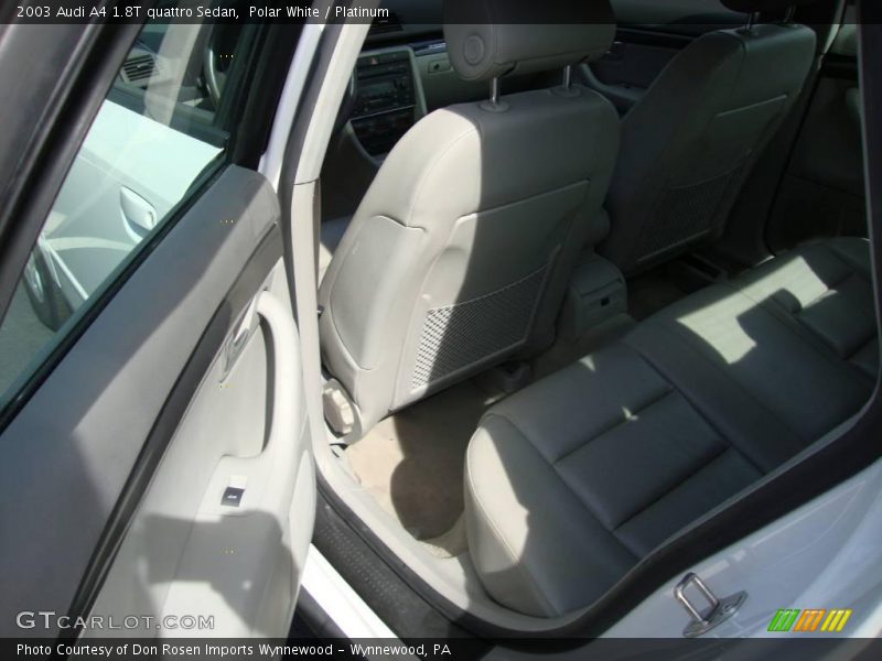 Polar White / Platinum 2003 Audi A4 1.8T quattro Sedan