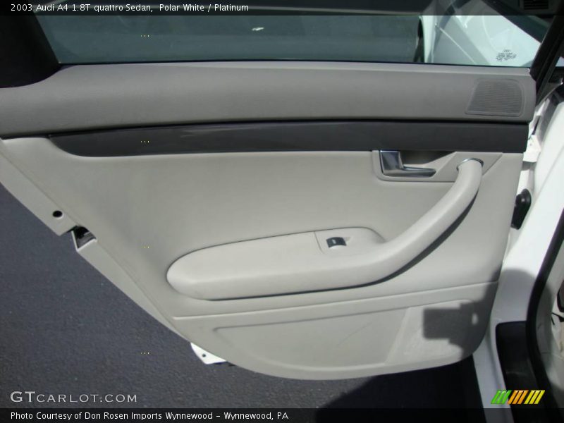 Polar White / Platinum 2003 Audi A4 1.8T quattro Sedan