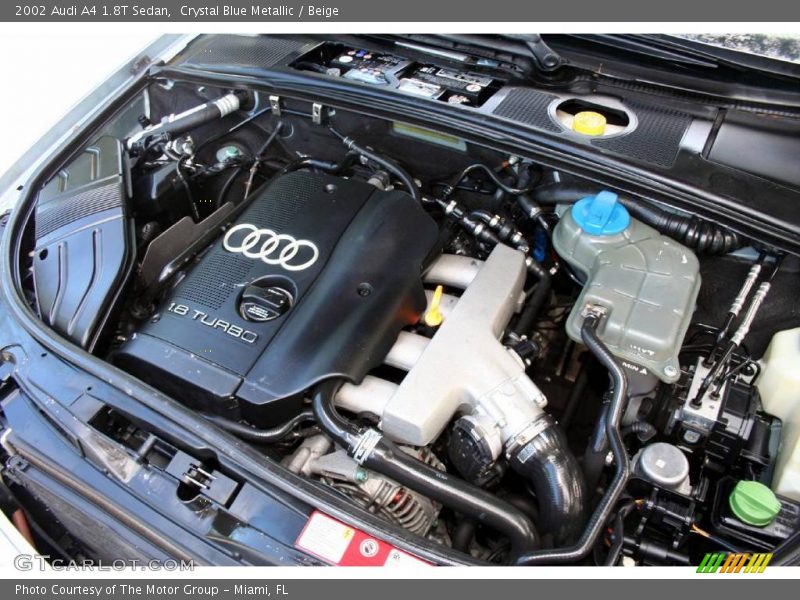 Crystal Blue Metallic / Beige 2002 Audi A4 1.8T Sedan