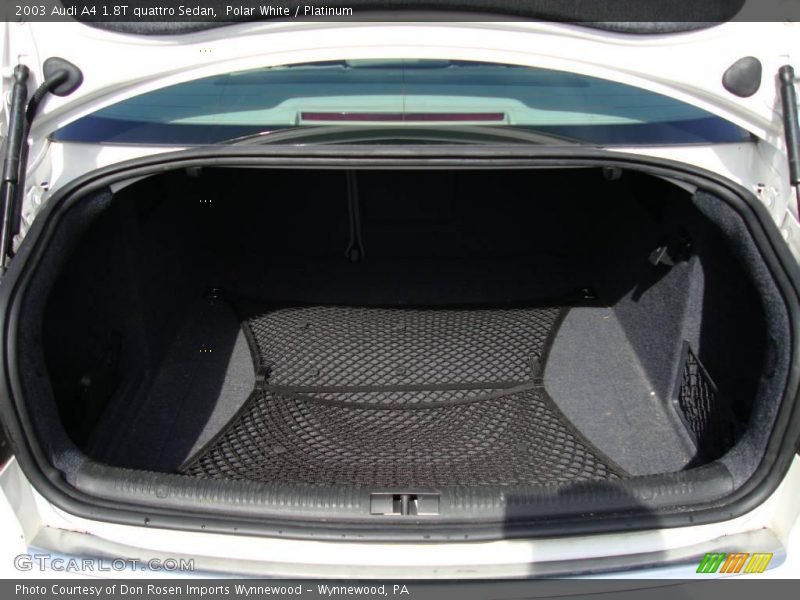 Polar White / Platinum 2003 Audi A4 1.8T quattro Sedan