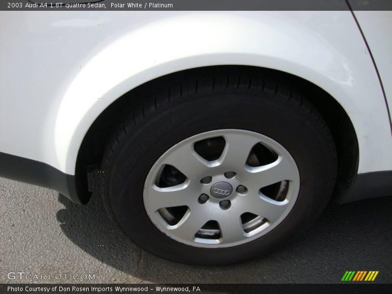 Polar White / Platinum 2003 Audi A4 1.8T quattro Sedan