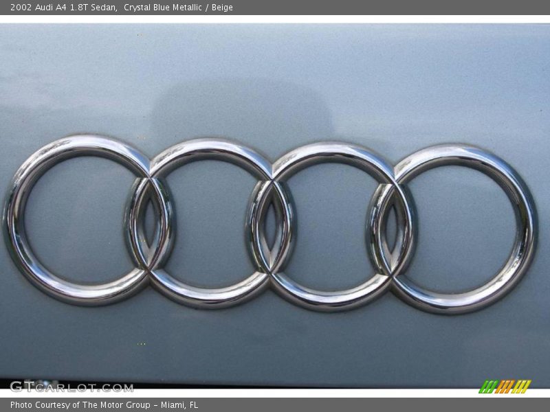 Crystal Blue Metallic / Beige 2002 Audi A4 1.8T Sedan