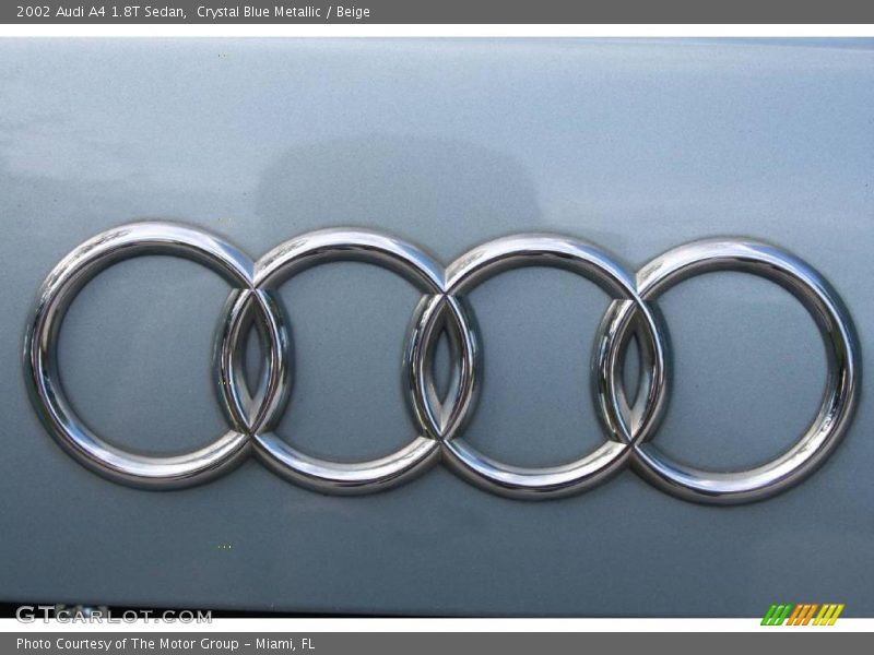 Crystal Blue Metallic / Beige 2002 Audi A4 1.8T Sedan