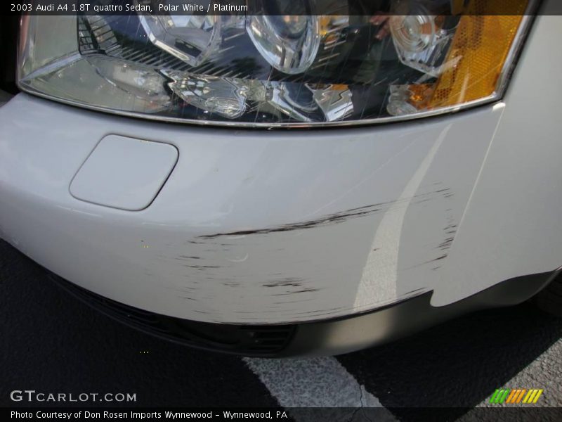 Polar White / Platinum 2003 Audi A4 1.8T quattro Sedan