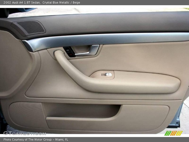 Crystal Blue Metallic / Beige 2002 Audi A4 1.8T Sedan