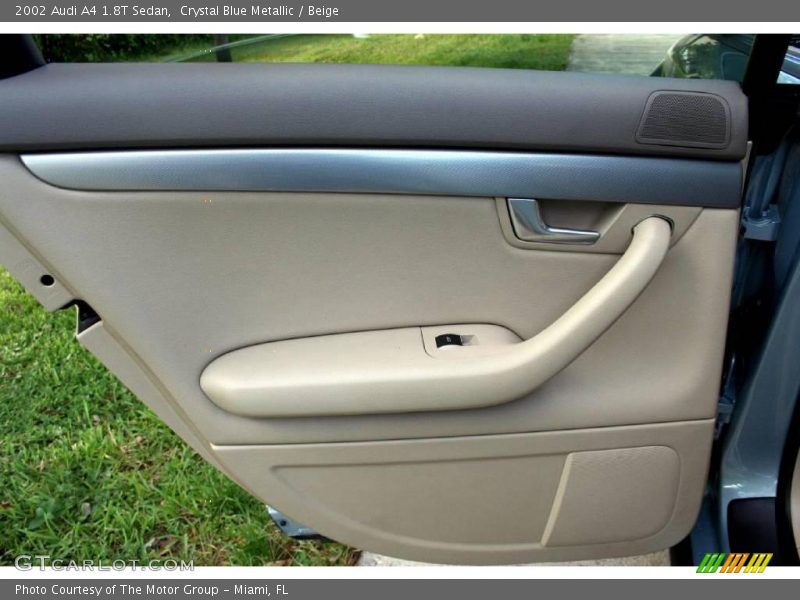 Crystal Blue Metallic / Beige 2002 Audi A4 1.8T Sedan