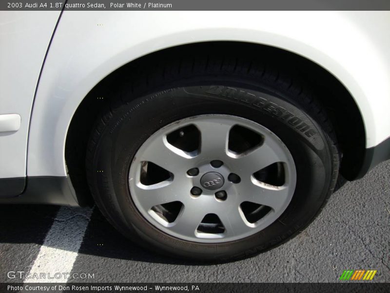 Polar White / Platinum 2003 Audi A4 1.8T quattro Sedan