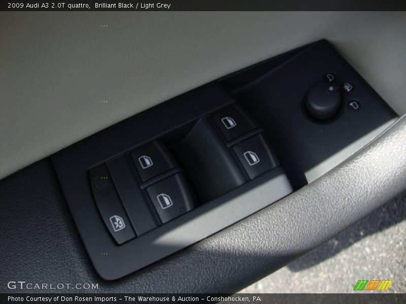 Brilliant Black / Light Grey 2009 Audi A3 2.0T quattro