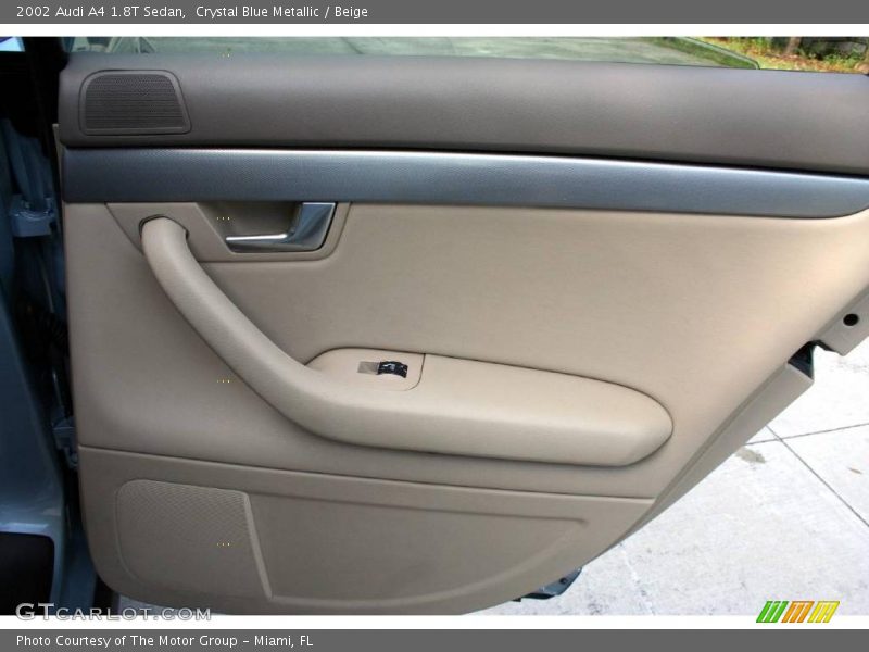 Crystal Blue Metallic / Beige 2002 Audi A4 1.8T Sedan