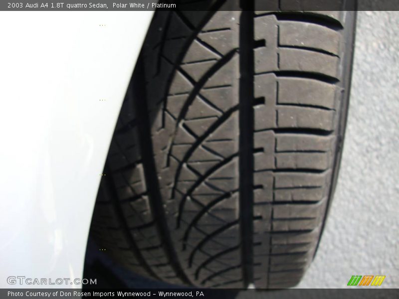 Polar White / Platinum 2003 Audi A4 1.8T quattro Sedan