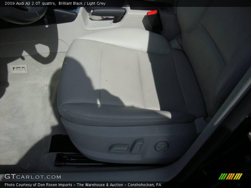 Brilliant Black / Light Grey 2009 Audi A3 2.0T quattro