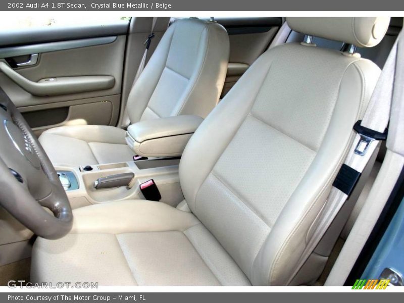 Crystal Blue Metallic / Beige 2002 Audi A4 1.8T Sedan