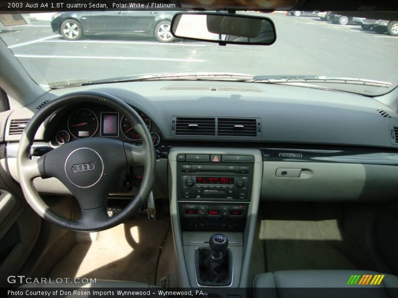 Polar White / Platinum 2003 Audi A4 1.8T quattro Sedan