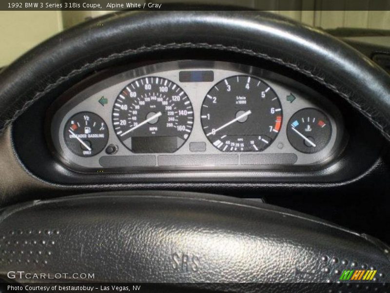 Alpine White / Gray 1992 BMW 3 Series 318is Coupe