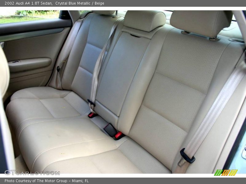 Crystal Blue Metallic / Beige 2002 Audi A4 1.8T Sedan