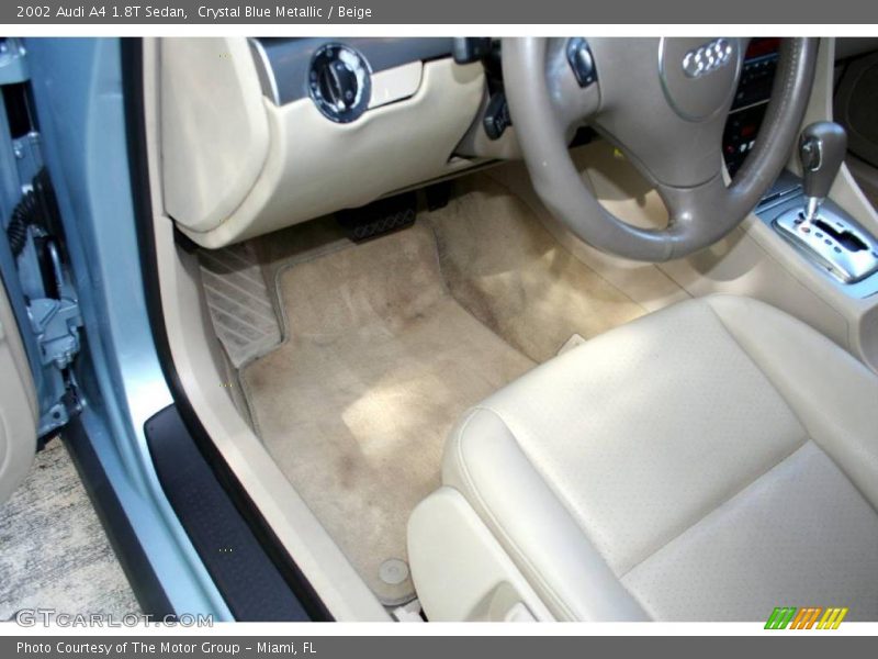 Crystal Blue Metallic / Beige 2002 Audi A4 1.8T Sedan