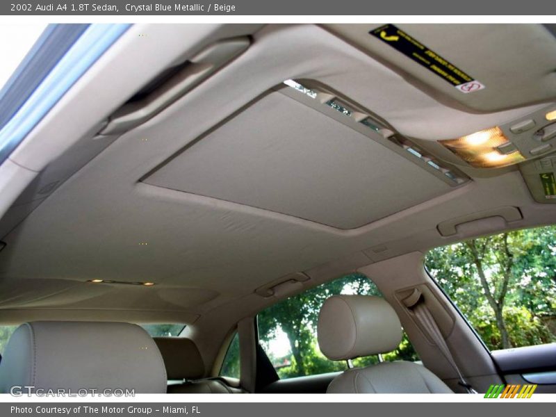 Crystal Blue Metallic / Beige 2002 Audi A4 1.8T Sedan