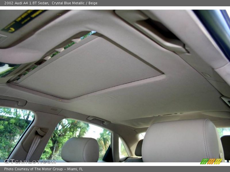 Crystal Blue Metallic / Beige 2002 Audi A4 1.8T Sedan