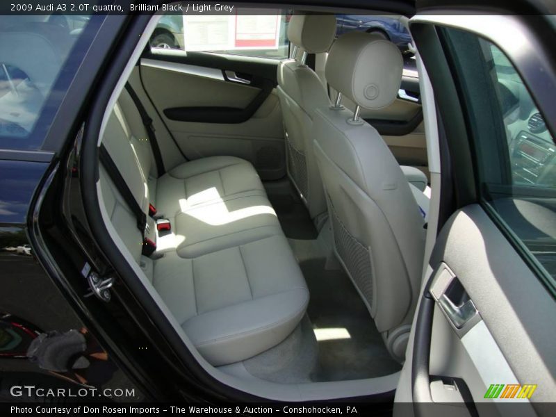 Brilliant Black / Light Grey 2009 Audi A3 2.0T quattro