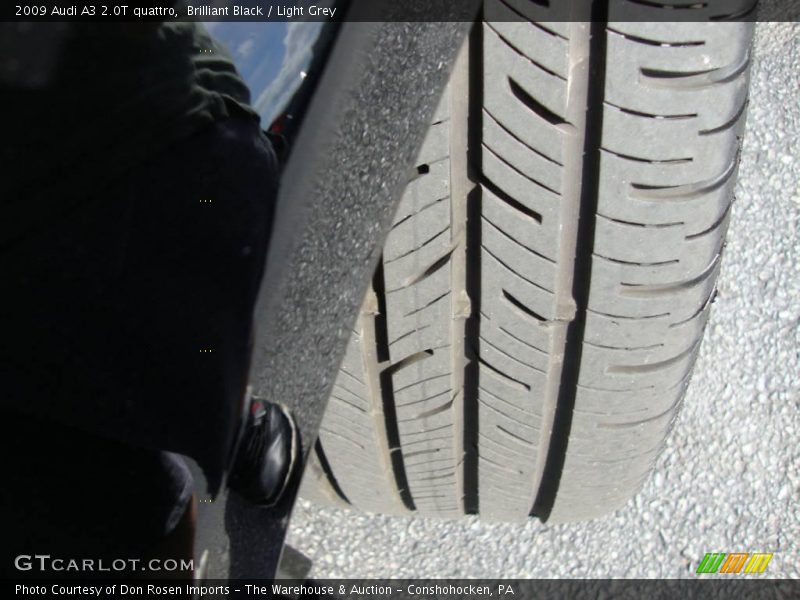 Brilliant Black / Light Grey 2009 Audi A3 2.0T quattro