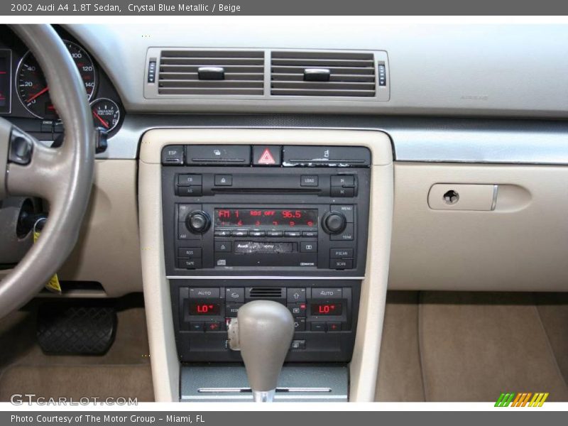 Crystal Blue Metallic / Beige 2002 Audi A4 1.8T Sedan