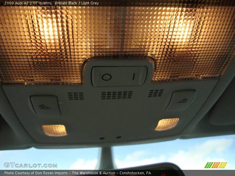 Brilliant Black / Light Grey 2009 Audi A3 2.0T quattro