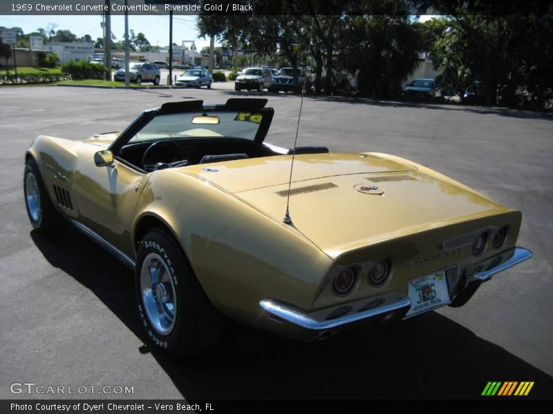 Riverside Gold / Black 1969 Chevrolet Corvette Convertible