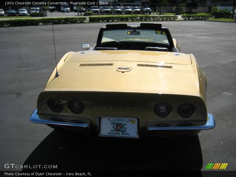 Riverside Gold / Black 1969 Chevrolet Corvette Convertible