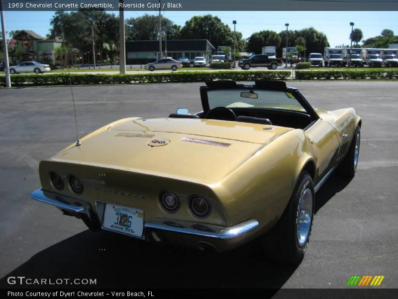 Riverside Gold / Black 1969 Chevrolet Corvette Convertible