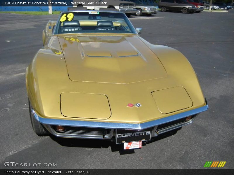 Riverside Gold / Black 1969 Chevrolet Corvette Convertible