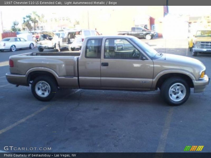 Light Autumnwood Metallic / Beige 1997 Chevrolet S10 LS Extended Cab
