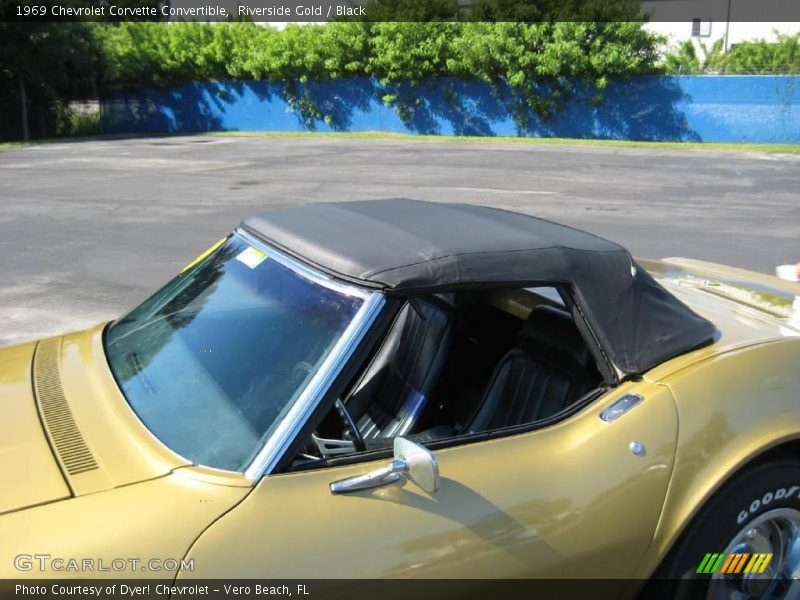 Riverside Gold / Black 1969 Chevrolet Corvette Convertible