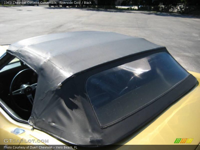 Riverside Gold / Black 1969 Chevrolet Corvette Convertible
