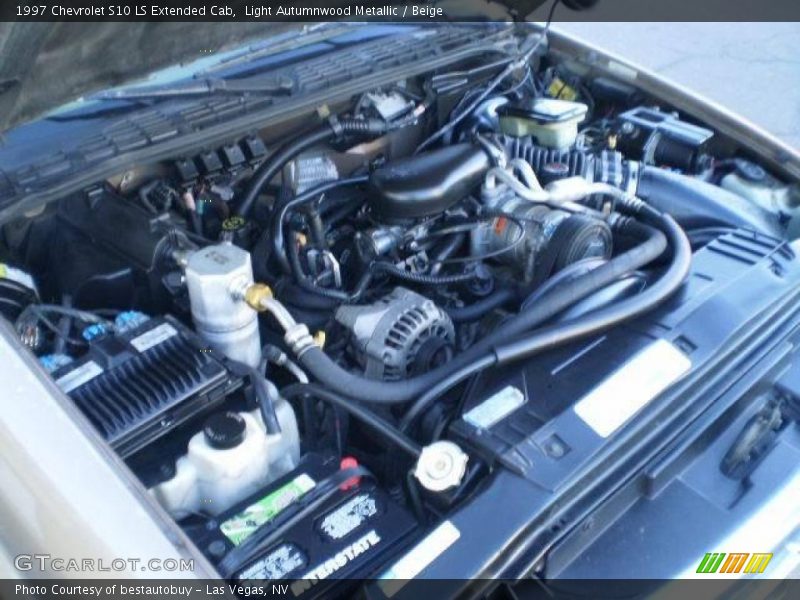 Light Autumnwood Metallic / Beige 1997 Chevrolet S10 LS Extended Cab