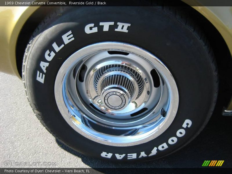 Riverside Gold / Black 1969 Chevrolet Corvette Convertible