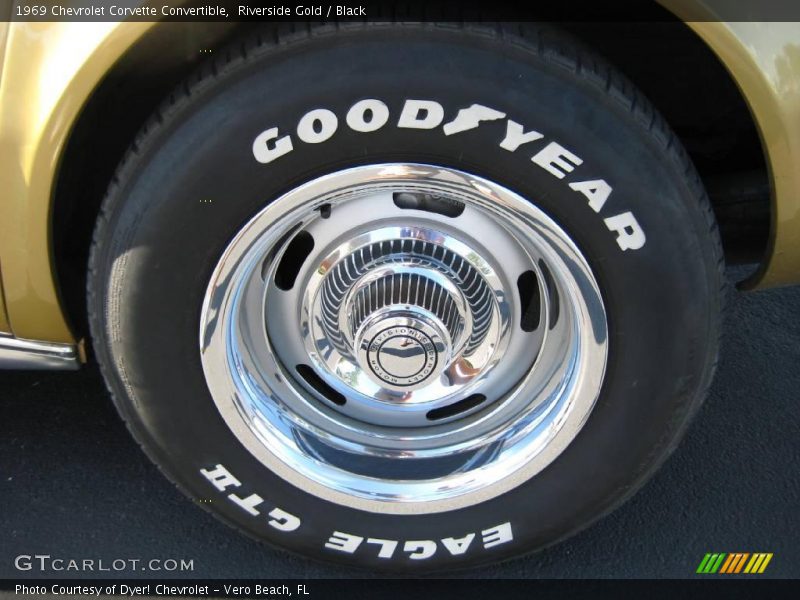 Riverside Gold / Black 1969 Chevrolet Corvette Convertible