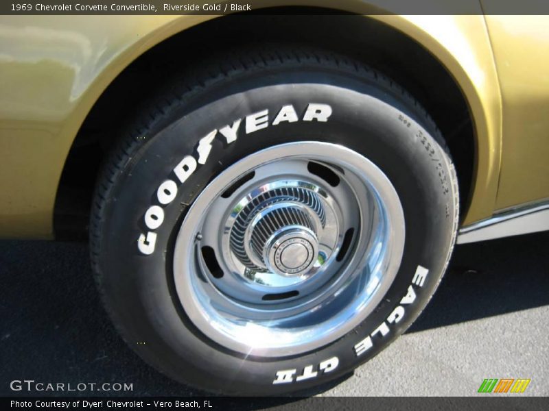 Riverside Gold / Black 1969 Chevrolet Corvette Convertible