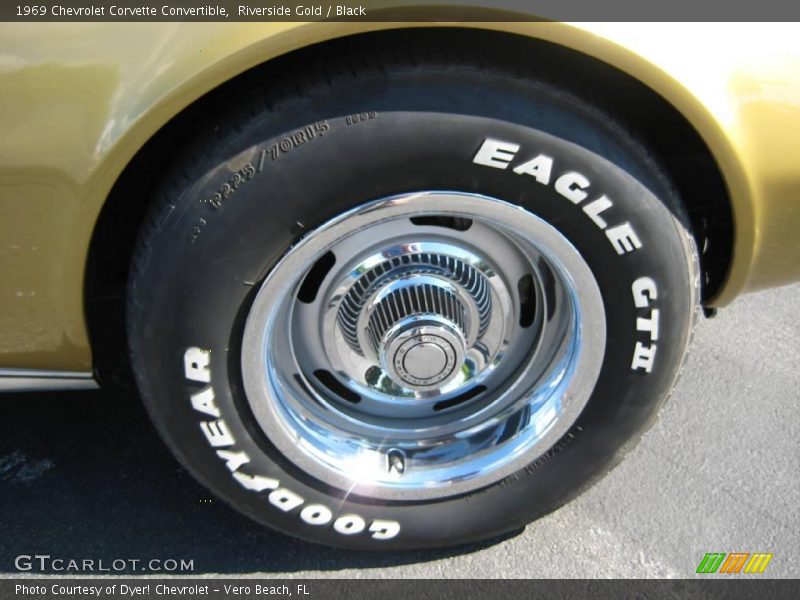 Riverside Gold / Black 1969 Chevrolet Corvette Convertible