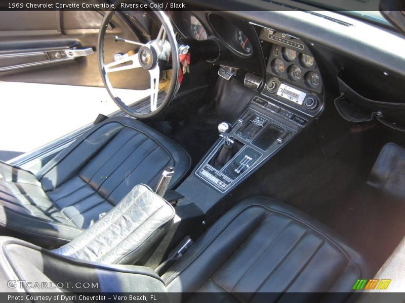 Riverside Gold / Black 1969 Chevrolet Corvette Convertible