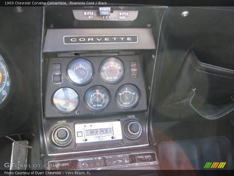 Riverside Gold / Black 1969 Chevrolet Corvette Convertible