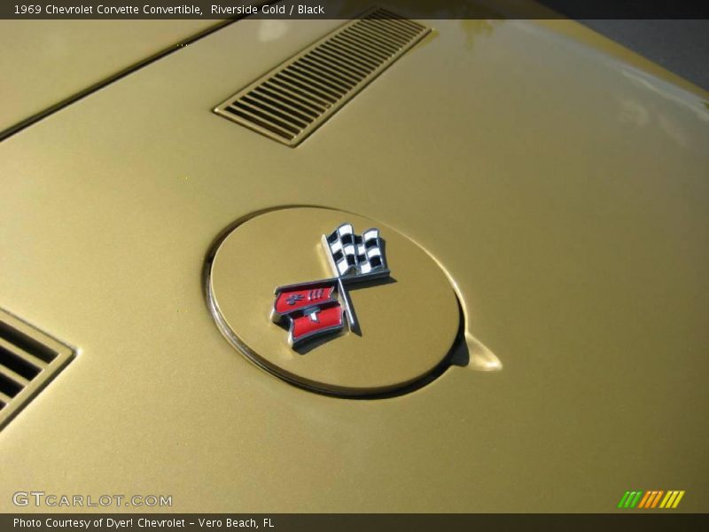 Riverside Gold / Black 1969 Chevrolet Corvette Convertible
