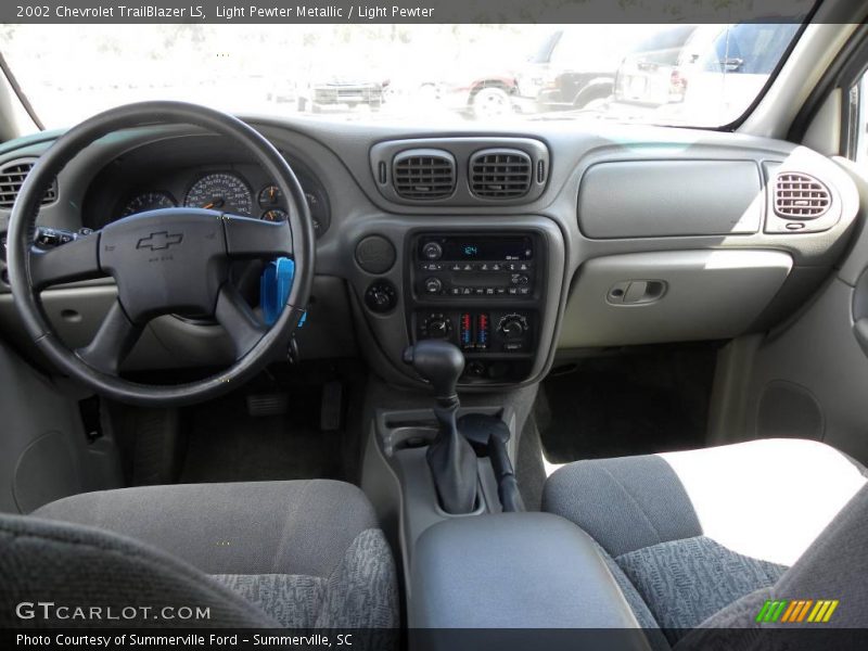 Light Pewter Metallic / Light Pewter 2002 Chevrolet TrailBlazer LS