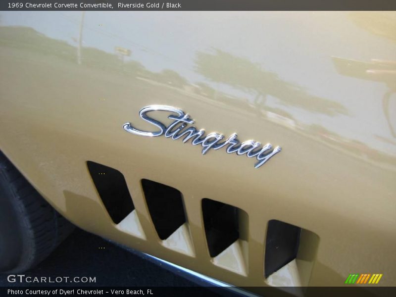Riverside Gold / Black 1969 Chevrolet Corvette Convertible
