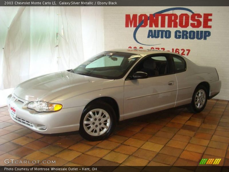 Galaxy Silver Metallic / Ebony Black 2003 Chevrolet Monte Carlo LS