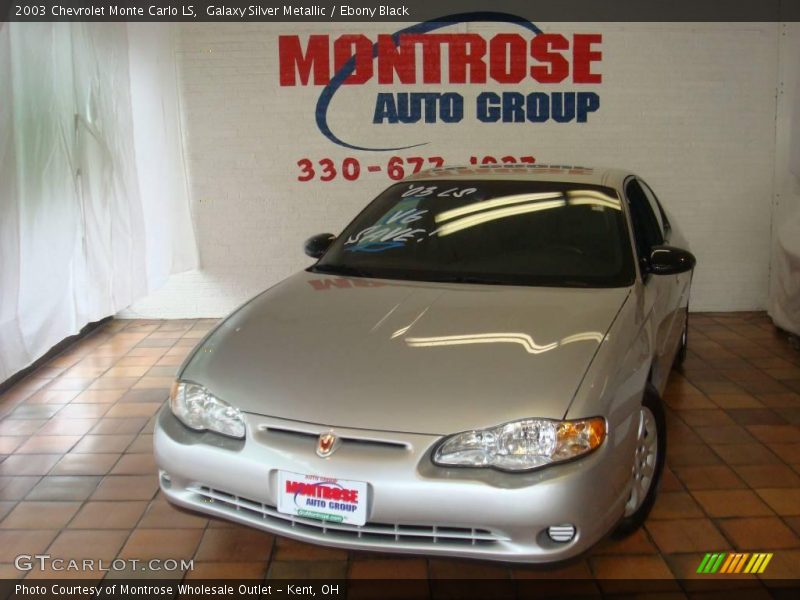 Galaxy Silver Metallic / Ebony Black 2003 Chevrolet Monte Carlo LS