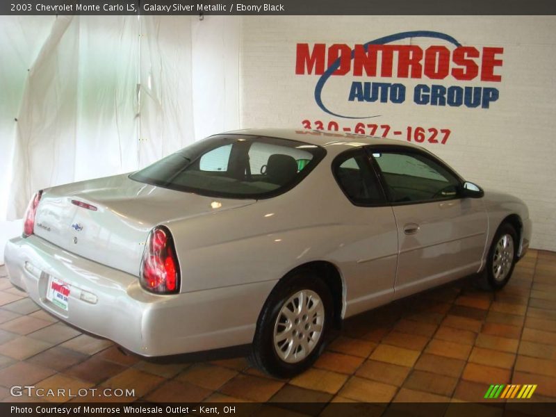 Galaxy Silver Metallic / Ebony Black 2003 Chevrolet Monte Carlo LS