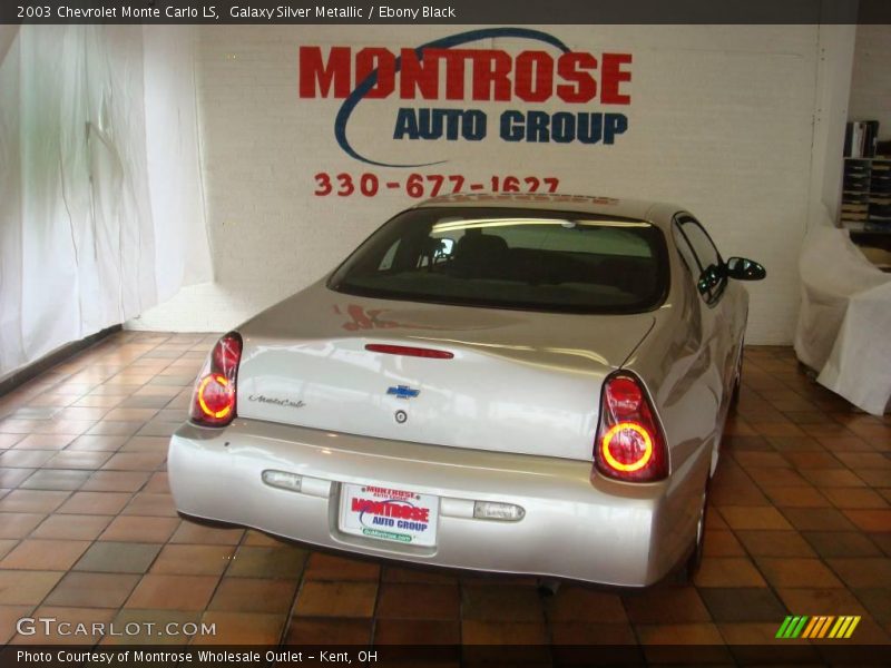 Galaxy Silver Metallic / Ebony Black 2003 Chevrolet Monte Carlo LS